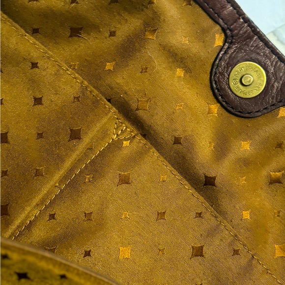 Fossil vintage brown leather tote style bag. EUC - Picture 7 of 7